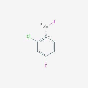 molecular formula C6H3ClFIZn B3042083 2-Chloro-4-fluorophenylzinc iodide CAS No. 497923-83-8