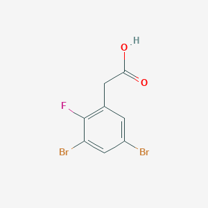 molecular formula C8H5Br2FO2 B3042084 3,5-Dibromo-2-fluorophenylacetic acid CAS No. 497959-28-1