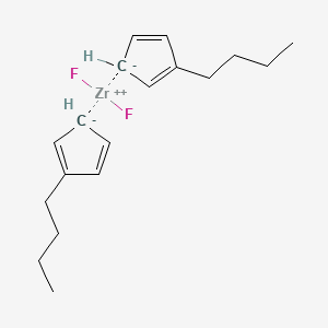 molecular formula C18H26F2Zr B3042085 Bis(butylcyclopentadienyl)difluorozirconium(IV) CAS No. 499109-95-4