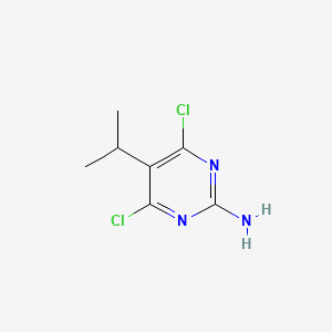 molecular formula C7H9Cl2N3 B3042087 4,6-Dichloro-5-isopropylpyrimidin-2-amine CAS No. 500161-46-6