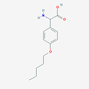 B3042090 Amino[4-(pentyloxy)phenyl]acetic acid CAS No. 500695-52-3