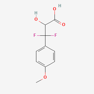 molecular formula C10H10F2O4 B3042092 3,3-difluoro-2-hydroxy-3-(4-methoxyphenyl)propanoic Acid CAS No. 501435-61-6