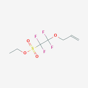 molecular formula C7H10F4O4S B3042094 Ethyl 2-Allyloxy-1,1,2,2-tetrafluoroethanesulphonate CAS No. 501691-53-8
