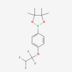 4,4,5,5-Tetramethyl-2-(4-(1,1,2,2-tetrafluoroethoxy)phenyl)-1,3,2-dioxaborolane