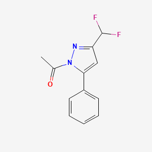 1-[3-(Difluoromethyl)-5-phenylpyrazol-1-yl]ethanone
