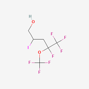 molecular formula C6H6F7IO2 B3042119 4,5,5,5-Tetrafluoro-2-iodo-4-(trifluoromethoxy)pentan-1-ol CAS No. 510768-14-6
