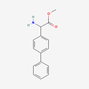 molecular formula C15H15NO2 B3042135 Methyl 2-Amino-2-(4-biphenylyl)acetate CAS No. 515158-65-3