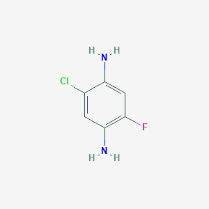 molecular formula C6H6ClFN2 B3042147 1-Chloro-2,5-diamino-4-fluorobenzene CAS No. 517920-72-8