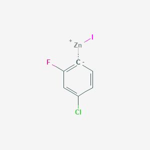molecular formula C6H3ClFIZn B3042158 4-Chloro-2-fluorophenylzinc iodide CAS No. 518989-99-6