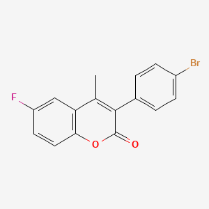molecular formula C16H10BrFO2 B3042194 3-(4-Bromophenyl)-6-fluoro-4-methylcoumarin CAS No. 527751-41-3