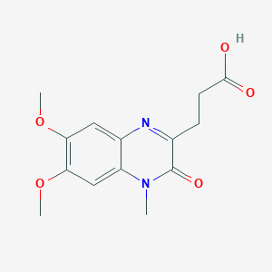 3,4-Dihydro-6,7-dimethoxy-4-methyl-3-oxo-2-quinoxalinepropanoic Acid