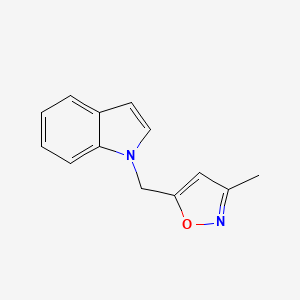 molecular formula C13H12N2O B3042203 5-[(1-Indolyl)methyl]-3-methylisoxazole CAS No. 528593-71-7