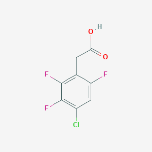 molecular formula C8H4ClF3O2 B3042225 Benzeneacetic acid, 4-chloro-2,3,6-trifluoro- CAS No. 537033-63-9