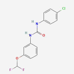 1-(4-Chlorophenyl)-3-[3-(difluoromethoxy)phenyl]urea