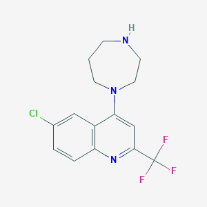 6-Chloro-4-(1,4-diazepan-1-yl)-2-(trifluoromethyl)quinoline