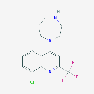 8-Chloro-4-(1,4-diazepan-1-yl)-2-(trifluoromethyl)quinoline