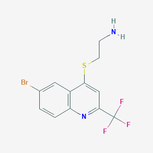 4-(2-Aminoethylthio)-6-bromo-2-(trifluoromethyl)quinoline
