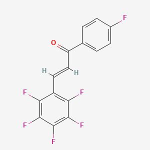 molecular formula C15H6F6O B3042266 2,3,4,4',5,6-Hexafluorochalcone CAS No. 541539-80-4