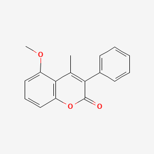 molecular formula C17H14O3 B3042271 5-Methoxy-4-methyl-3-phenylcoumarin CAS No. 54212-65-6