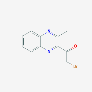 molecular formula C11H9BrN2O B3042286 2-bromo-1-(3-methylquinoxalin-2-yl)ethanone CAS No. 5498-44-2