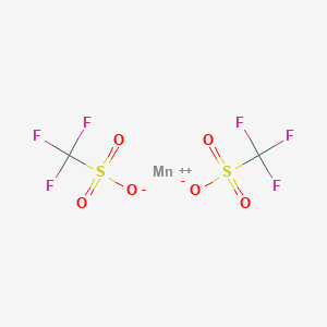 molecular formula C2H2F6MnO6S2 B3042288 Trifluoromethanesulfonic acid--manganese (2/1) CAS No. 55120-76-8