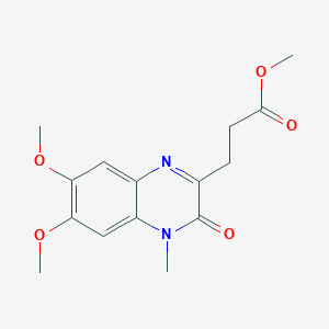 3,4-Dihydro-6,7-dimethoxy-4-methyl-3-oxo-2-quinoxalinepropanoic Acid Methyl Ester