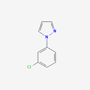 molecular formula C9H7ClN2 B3042329 1-(3-Chlorophenyl)pyrazole CAS No. 57211-65-1