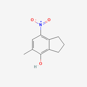 molecular formula C10H11NO3 B3042336 4-Hydroxy-5-methyl-7-nitro-2,3-dihydro-1H-indene CAS No. 575504-26-6