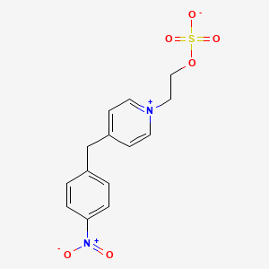 molecular formula C14H14N2O6S B3042361 4-(4-Nitrobenzyl)-1-[2-(sulphonatooxy)ethyl]pyridinium CAS No. 59168-27-3
