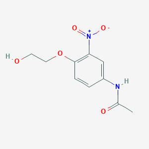 molecular formula C10H12N2O5 B3042371 N-[4-(2-Hydroxyethoxy)-3-nitrophenyl]acetamide CAS No. 59820-33-6