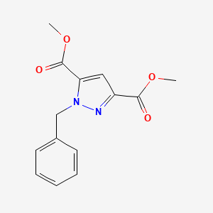molecular formula C14H14N2O4 B3042382 dimethyl 1-benzyl-1H-pyrazole-3,5-dicarboxylate CAS No. 604003-20-5