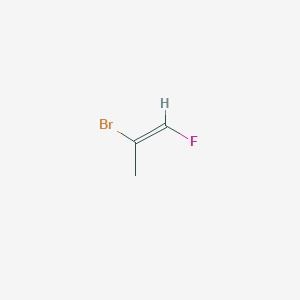 molecular formula C3H4BrF B3042466 1-Propene, 2-bromo-1-fluoro-, (E)- CAS No. 62135-16-4