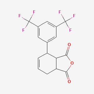 molecular formula C16H10F6O3 B3042468 4-[3,5-Bis(trifluoromethyl)phenyl]-3a,4,7,7a-tetrahydro-2-benzofuran-1,3-dione CAS No. 623578-58-5