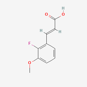 molecular formula C10H9FO3 B3042480 (2E)-3-(2-Fluoro-3-methoxyphenyl)-2-Propenoic Acid CAS No. 630424-82-7