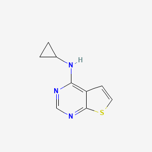 molecular formula C9H9N3S B3042498 N-Cyclopropylthieno[2,3-d]pyrimidin-4-amine CAS No. 63893-75-4