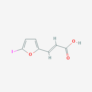 molecular formula C7H5IO3 B3042501 (E)-3-(5-iodo-2-furyl)prop-2-enoic acid CAS No. 64186-22-7