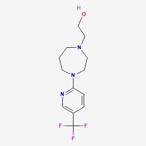 molecular formula C13H18F3N3O B3042514 2-{4-[5-(Trifluoromethyl)pyridin-2-yl]homopiperazin-1-yl}ethan-1-ol CAS No. 646455-70-1