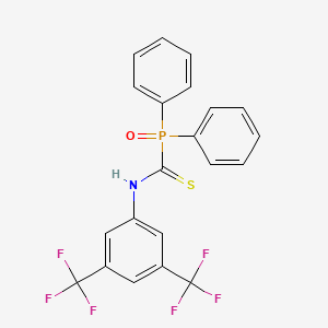 molecular formula C21H14F6NOPS B3042521 N-(3,5-Bis(trifluoromethyl)phenyl)-1-(diphenylphosphoryl)methanethioamide CAS No. 646497-38-3