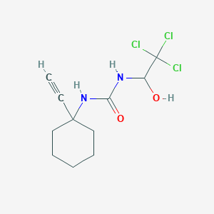 molecular formula C11H15Cl3N2O2 B3042537 N-(1-eth-1-ynylcyclohexyl)-N'-(2,2,2-trichloro-1-hydroxyethyl)urea CAS No. 646506-50-5