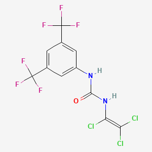 molecular formula C11H5Cl3F6N2O B3042544 N-[3,5-di(trifluoromethyl)phenyl]-N'-(1,2,2-trichlorovinyl)urea CAS No. 646989-41-5