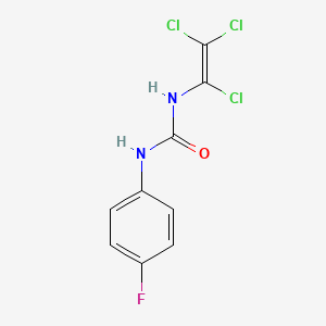 molecular formula C9H6Cl3FN2O B3042545 N-(4-fluorophenyl)-N'-(1,2,2-trichlorovinyl)urea CAS No. 646989-42-6