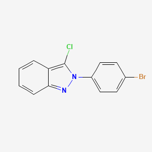 molecular formula C13H8BrClN2 B3042566 2-(4-bromophenyl)-3-chloro-2H-indazole CAS No. 647824-29-1