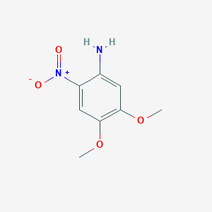 molecular formula C8H10N2O4 B030426 4,5-Dimethoxy-2-nitroaniline CAS No. 7595-31-5