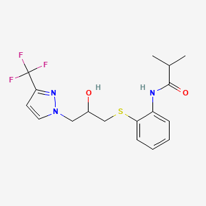 molecular formula C17H20F3N3O2S B3042617 MFCD00203709 CAS No. 648427-22-9