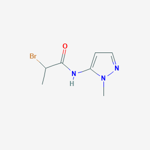 molecular formula C7H10BrN3O B3042658 2-bromo-N-(1-methyl-1H-pyrazol-5-yl)propanamide CAS No. 648860-09-7