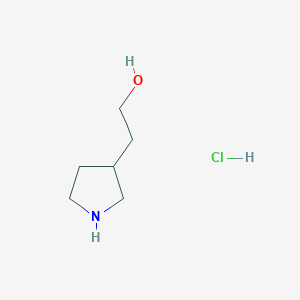 molecular formula C6H14ClNO B3042739 2-(Pyrrolidin-3-yl)ethanol hydrochloride CAS No. 664364-46-9