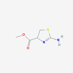 molecular formula C5H8N2O2S B3042741 Methyl 2-amino-4,5-dihydro-4-thiazolecarboxylate CAS No. 66512-81-0