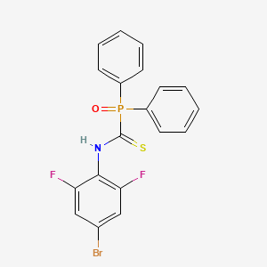 molecular formula C19H13BrF2NOPS B3042798 N-(4-Bromo-2,6-difluorophenyl)-1-(diphenylphosphoryl)methanethioamide CAS No. 680213-04-1