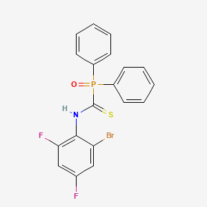 molecular formula C19H13BrF2NOPS B3042802 N-(2-bromo-4,6-difluorophenyl)oxo(diphenyl)phosphoranecarbothioamide CAS No. 680213-14-3