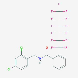 molecular formula C20H10Cl2F13NO B3042821 N-(2,4-dichlorobenzyl)-2-(1,1,2,2,3,3,4,4,5,5,6,6,6-tridecafluorohexyl)benzamide CAS No. 680213-79-0